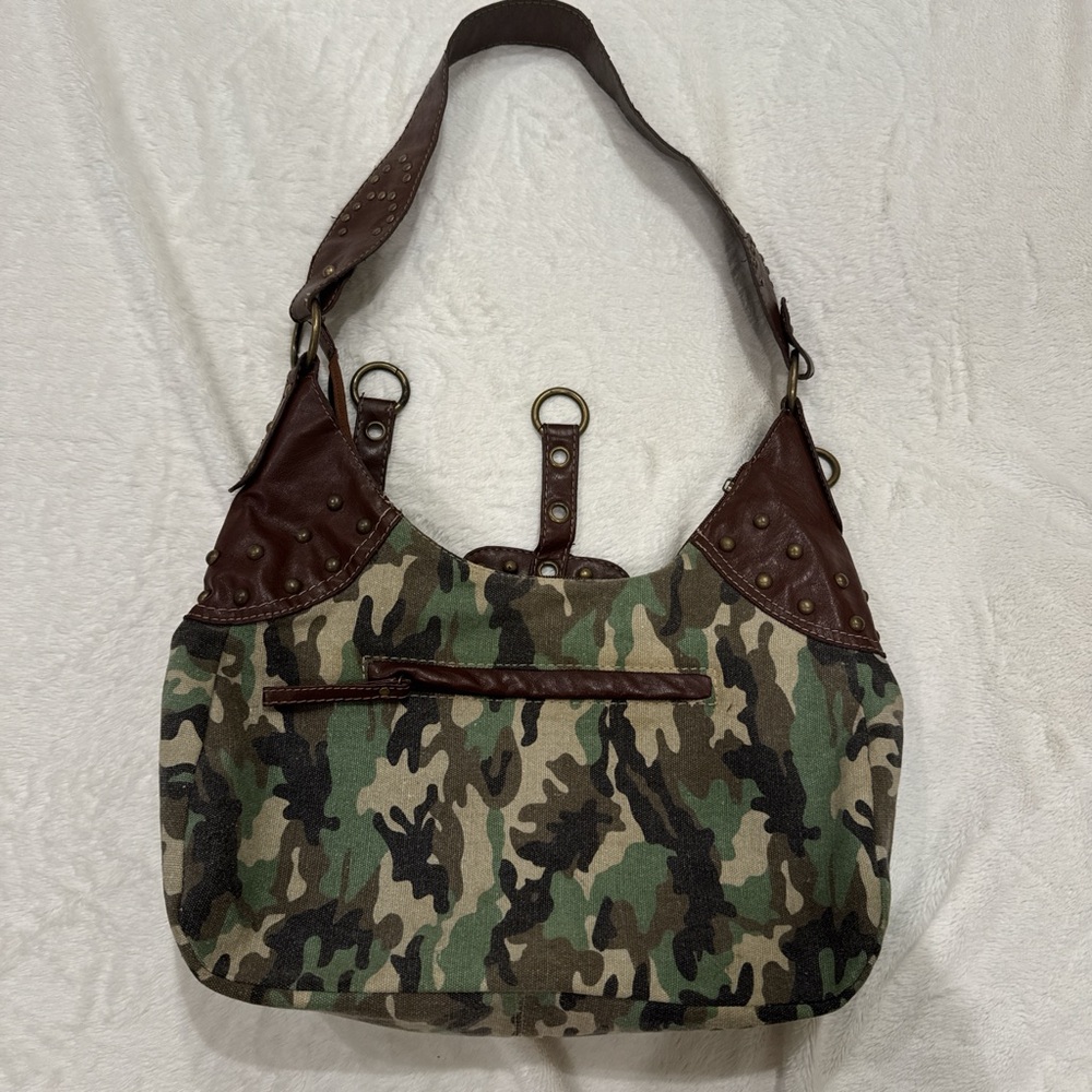 Y2K Camo Studded Shoulder Bag - Picture 6 of 9